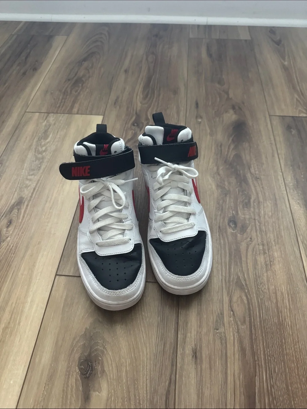 Nike Court Borough Mid 2 - White/Black/University Red